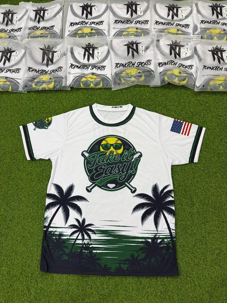 Take It Easy, a real Top Notch custom uniform order